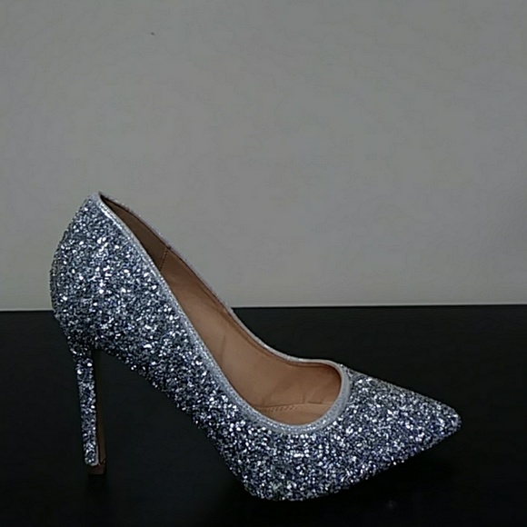 👠👠 SILVER 3" HEELS - Picture 1 of 2